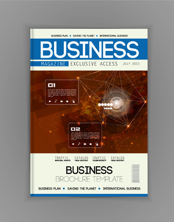 Business magazine cover, vectorのイラスト素材
