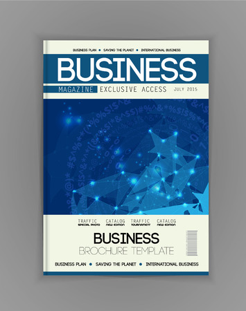 Business magazine cover, vectorのイラスト素材