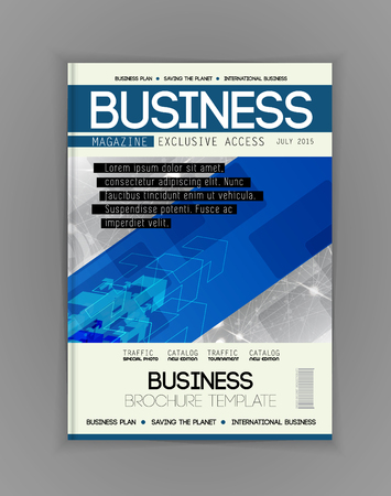 Business magazine cover, vectorのイラスト素材