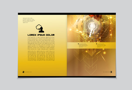 Magazine layout, vectorのイラスト素材