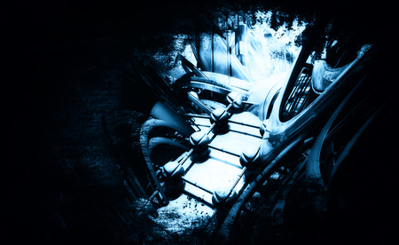 3D futuristic backgroundの写真素材