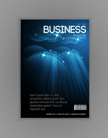 Business magazine cover, vectorのイラスト素材