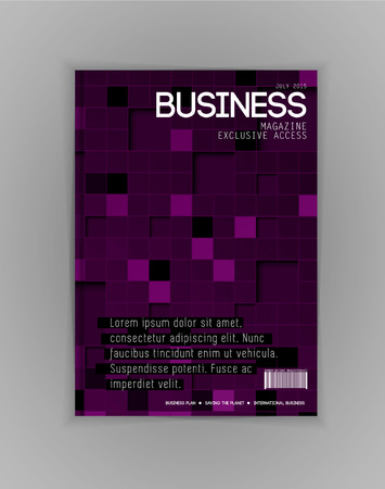 Business magazine cover, vectorのイラスト素材