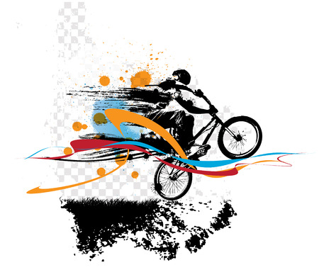 BMX biker. Vectorのイラスト素材
