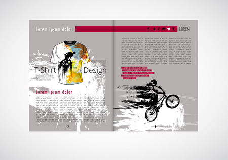 Vector brochure template designのイラスト素材