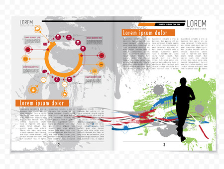 Vector brochure template designのイラスト素材