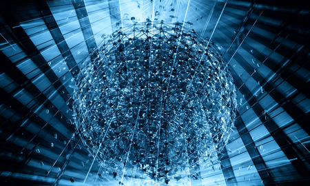 3D rendering, abstract futuristic background