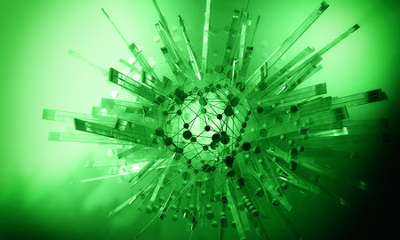 3D rendering, abstract futuristic background