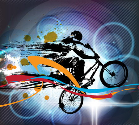 BMX biker. Vectorのイラスト素材