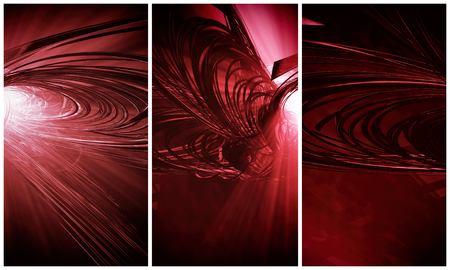 3D rendering, futuristic background for banner