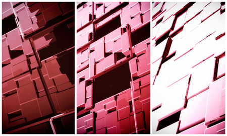3D rendering, futuristic background for banner