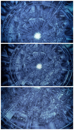 3D rendering, futuristic background for banner