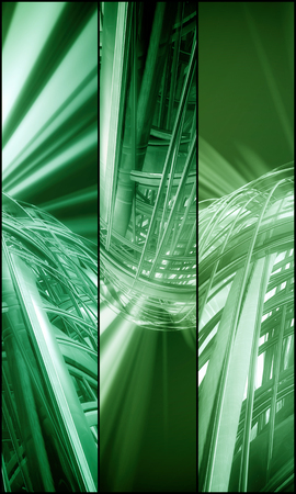 3D rendering, futuristic background for bannerの写真素材