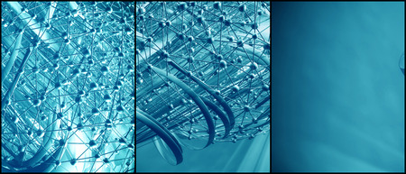 3D rendering, futuristic background for banner