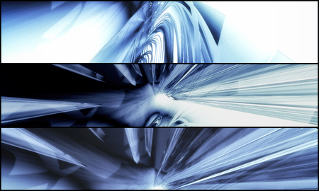 3D rendering, futuristic background for bannerの写真素材