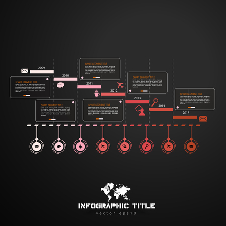 Vector of illustration infographicのイラスト素材