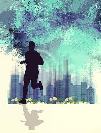 People running. Sport illustrationの写真素材