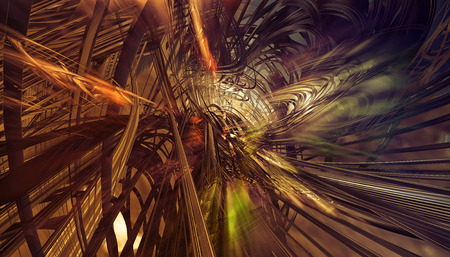 3D rendering, futuristic backgroundの写真素材