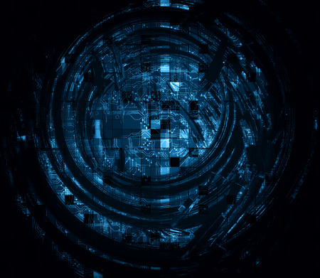 3D rendering, futuristic backgroundの写真素材