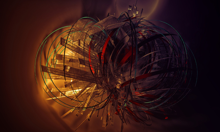 3D rendering, futuristic backgroundの写真素材