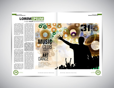 Design template newspaperのイラスト素材