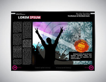 Layout magazine. editable vectorのイラスト素材