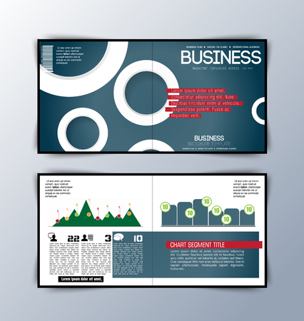 Modern abstract brochure, vectorのイラスト素材