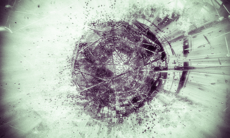 3D rendering of a futuristic backgroundの写真素材