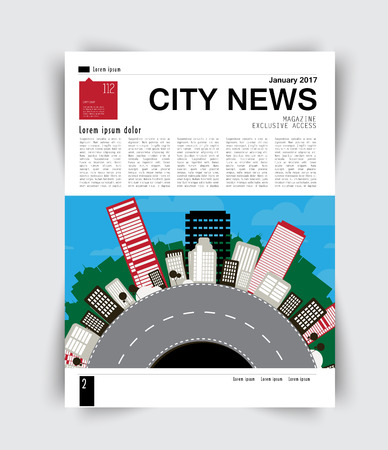 Magazine layout, vectorのイラスト素材
