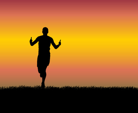 Runner. Sport vector illustrationのイラスト素材