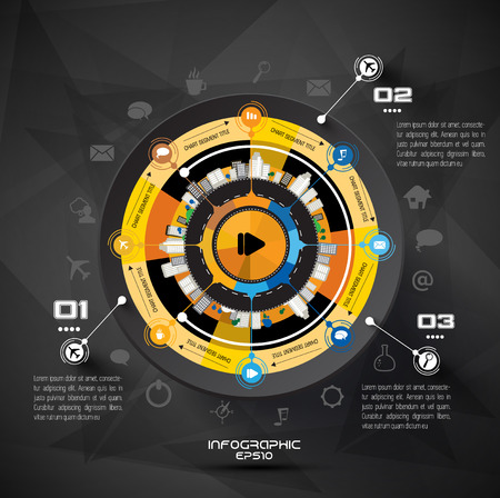 Vector design of infographic templatesのイラスト素材