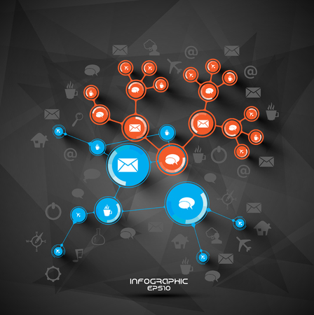 Vector design of infographic templatesのイラスト素材