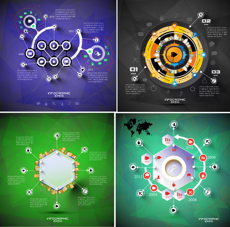 Vector design of infographic templatesのイラスト素材