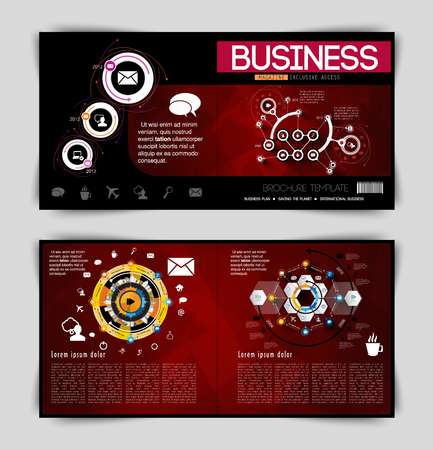 Business magazineのイラスト素材