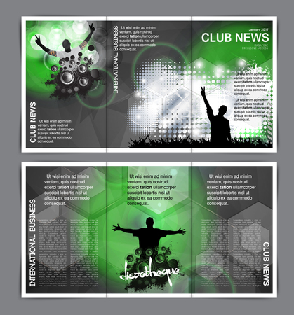 Music brochure layoutのイラスト素材