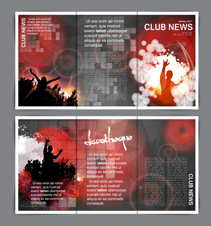 Music brochure layoutのイラスト素材
