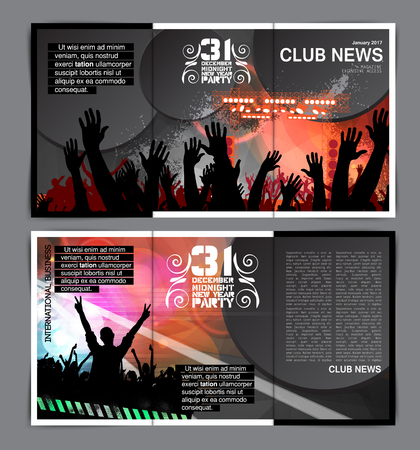 Music brochure layoutのイラスト素材