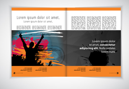 brochure layoutのイラスト素材