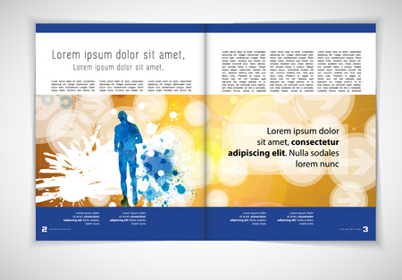 Sport brochure layoutのイラスト素材