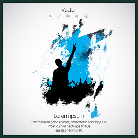 Music event backgroundのイラスト素材