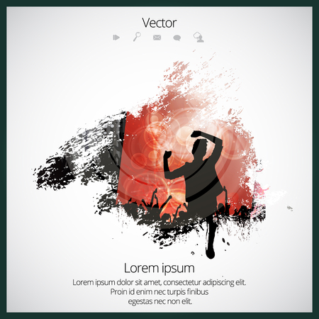 Music event backgroundのイラスト素材