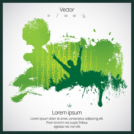 Clubbing, dancing peopleのイラスト素材