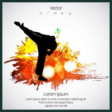 Karate warriorのイラスト素材