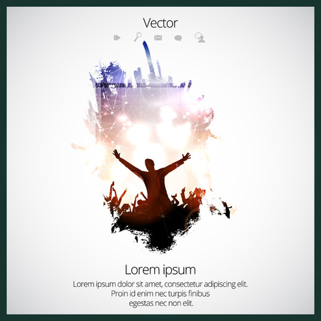 dancing peopleのイラスト素材