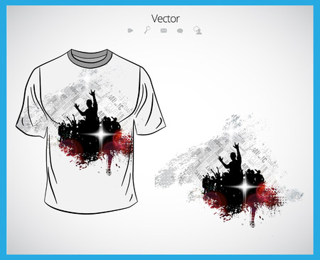 t-shirt templateのイラスト素材