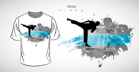 t-shirt templateのイラスト素材