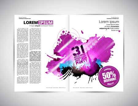 brochure layoutのイラスト素材