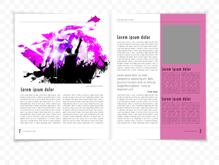 brochure layoutのイラスト素材
