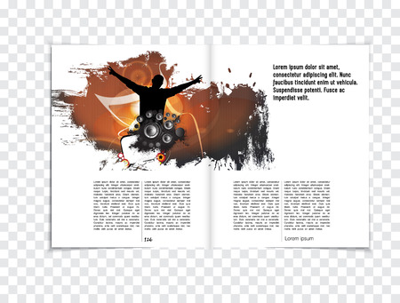 brochure layoutのイラスト素材