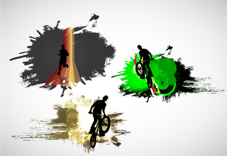 BMX riderのイラスト素材